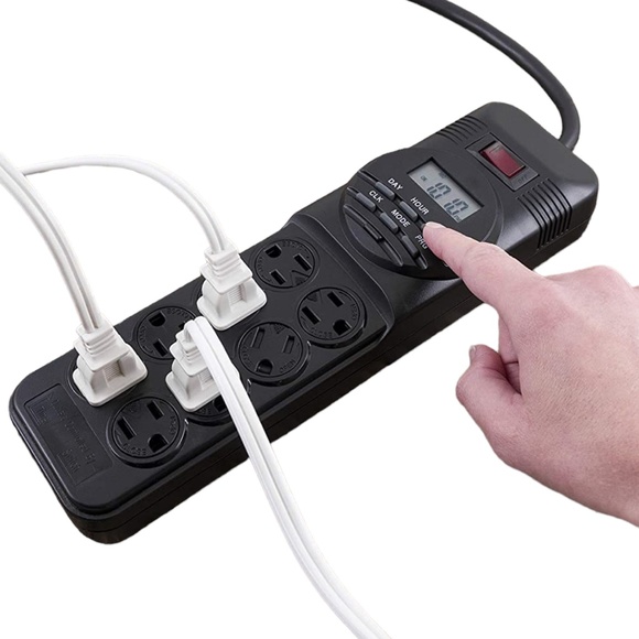 Defiant Power Strip 15 Amp 7-Day Indoor Digital Timer with 8-Outlet - Picture 3 of 15
